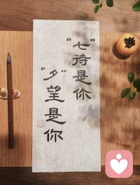七待是你，夕望是你。
期待是你，希望是你。
杨绛说人这一生最重要的是取悦自己。愿你有人愿意奔赴，更懂得好好疼爱自己🌙