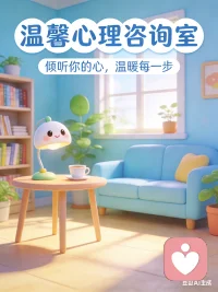 这里是心灵的休憩站，也是情绪的解压阀。
我们相信，每个人都拥有自愈的力量，而我们只是陪你找回那份力量的同行者。
在这里，拒绝标签化的评判，只提供客观理性的倾听。
愿你的情绪在此落地生根，开出向阳的花。
欢迎来到[你的工作室名称]，让我们一起，把日子过成喜欢的样子。配图