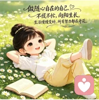 自安
 
晴郊雏菊漫生香，闲卧清风卷半章。
不逐浮名心自畅，向阳稳步待芬芳。