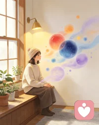 做一个要静的倾听者，容纳所有情绪，守护所有心事。配图