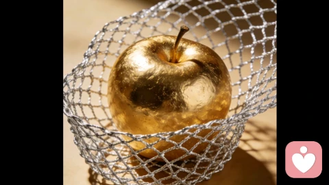 金苹果落在银网里