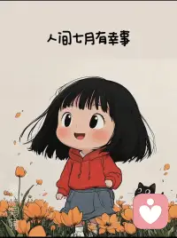 流云漫天际，草木正葱茏，
七月，要事事如意。