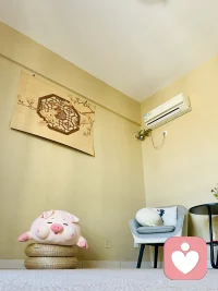 个案结束后，
孩子为我拍下了工作室的环境
自带疗愈性，好喜欢😍