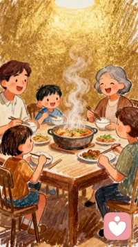 2. 好好说话，好好倾听，就是最好的家庭关系。
早安吉祥如意配图