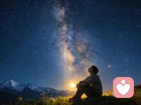 每一颗星星，都在告诉你：
你不是一个人，你值得被爱，
值得被照亮，值得拥有所有温柔与美好。
黑夜再长，也终会迎来星光；
心事再重，也终会慢慢释然……配图