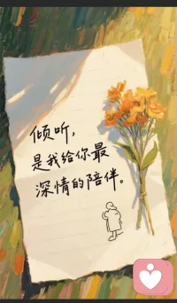 你是否也在深夜里辗转反侧，为一段拧巴的关系暗自神伤？
是否在争吵后疲惫不堪，明明相爱却总是互相伤害？
是否困在情绪的漩涡里，走不出失恋的痛、婚姻的惑、自我的怀疑？
 
其实，情感从来都不是一个人的孤军奋战。
我懂你的委屈、你的挣扎、你的不知所措，
不评判、不说教、不催促，只是用心倾听，用专业陪伴，
帮你梳理情绪症结，找到相处的正确方式，
学会爱自己，也学会好好爱别人，
让每一颗受伤的心，都能重新找回温暖与力量。配图