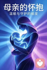 在时空折叠的异形维度里，所有喧嚣都被温柔隔绝。母亲的怀抱是永恒的引力原点，是跨越次元的归处，发丝缠绕成柔软结界，掌心温度熨帖灵魂褶皱。
 
不必畏惧世俗规则，不用隐藏心底执念，这里是灵魂最初的栖息地，也是最终的避风港。时光在此静止，爱意凝成永恒，所有不安都被妥帖安放，只剩纯粹的眷恋与安宁，在异形时空里静静流淌。