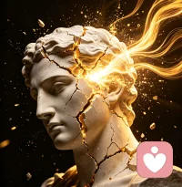 “你有没有想过，
我们这辈子，
都在被一样东西骗？”
 
你歪头想了想：
“记忆？”
 
摇摇头。
“是念头。”
 
你愣了一下：
“什么意思？”
 
我说：
“意思是，你以为那些翻涌的思绪就是你。”
 
你以为过去的委屈是你，
会一遍遍把它从尘埃里捡起来，反复擦拭。
你以为未来的焦虑是你，
会用它把现在的自己，勒得喘不过气。
 
你把它们当成了“我”，
把这些念头的延续，当成了自己的人生。
 
你看，你的身体其实只是这些念头的凝实。
念头走了，它却还留在原地。
而你，却在每一个清晨醒来，
都认领了这份早已过期的“残留物”。
 
用执取，或者抗拒，
一遍遍喂养、加固那些早已消散的念头，
误以为这就是我，这就是我的生活，这就是我的世界。
 
你沉默了，说：
“那我该怎么办？它们总是不停地冒出来，挡在眼前。”
 
我看着他，轻声说：
“看着它，不跟着跑。”
 
影像怼到眼前，
别评判，别抗拒，别给它加油添醋。
看见就行，做完了事，事过不留痕。
该吃就吃，该喝就喝，该笑就笑，该哭就哭。
只是，别再用过去的念头，定义此刻的自己。
 
你笑了笑：
“可万一我又忘了，跟着念头跑了呢？”
 
我也笑了：
“忘了，就再想起。”
 
就像天空不会因为一朵乌云，就变成乌云本身。
你也不会因为一个念头，就变成那个念头。
它来了，它也会走。
而你，只是那个看着它来来去去的“看见”。
 
我继续说：
“更可怕的是，我们常常以为，下一个念头，就是救赎。”
 
以为抓住某个念头，
就能抓住快乐、抓住安全、抓住“真实的自己”。
可念头是流动的，像河，像风，像云。
抓不住的。
你越抓，它越跑，你越慌。
 
后来我发现，
所有的痛苦，都源于一个误会：
把流动的念头，当成了静止的我。
把短暂的波动，当成了永恒的本体。
 
你的声音想起：
“那本体是什么？”
 
我说：
“就是那个看着念头生灭的‘觉知’。”
它不被污染，不被改变，不被带走。
它不会因为念头的好坏，而变得好坏。
就像天空，不会因为乌云密布，就变成了乌云。