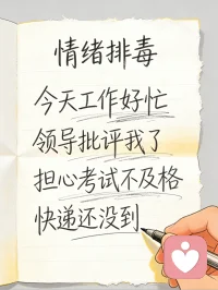 焦虑到心慌  胸闷  睡不着？
越想控制越乱，越安静越胡思乱想？
今天分享5个咨询师常用的零成本居家缓解法，不用花钱，在家就能做。
1. 478呼吸法
用鼻子安静吸气4秒，屏住7秒，嘴巴缓慢呼气8秒。
重复3～5轮，心率会明显降下来，焦虑感立刻缓解。
​
2. 54321 grounding 落地法
说出眼前看到的5样东西→摸到的4样→听到的3种声音→闻到的2种气味→1种感觉。
快速把你从“胡思乱想”拉回现实，专治失控、恐慌。
​
3. 书写情绪排毒
拿张纸，想到什么写什么，不用逻辑、不用好看。
把脑子里的焦虑倒出来，大脑就不会一直“循环播放”。
​
4. 10分钟原地轻运动
不用剧烈，原地踏步、伸展、甩手都行。
身体动起来，皮质醇下降，情绪会立刻松快很多。
​
5. “十分钟承诺法”
告诉自己：我只焦虑10分钟，定好闹钟。
时间一到就强制停止，去喝水、洗脸、换场景。
很多焦虑，都是因为我们“允许自己一直想”。

如果你经常焦虑、失眠、内耗严重，
甚至影响工作和生活，别硬扛。
心理问题不是矫情，及时调整才是对自己负责。