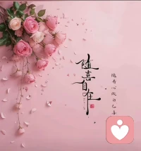 早安～放过紧绷的自己，接纳所有情绪，慢慢自愈，慢慢发光。配图