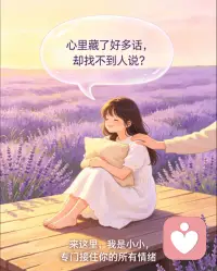 真正的倾听，不是给你灌鸡汤，而是陪你一起面对情绪，不评判、不指责。配图