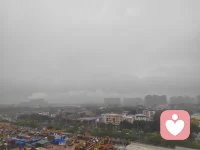 我们的城市今天下雨了，今天你们那里下雨了吗？配图