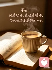 晨光已至，烦恼清零，新的一天，温柔前行✨配图