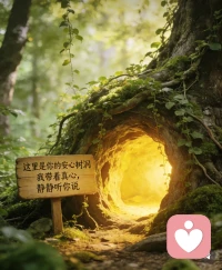 那些憋了很久的话，那些不知道跟谁说的委屈，当你发现对面的人没有跑开，也没有嫌你烦——光是“被听见”这件事，就已经在愈合了。所以如果你今天很累、很乱、想说点什么又不知道从哪开始——不用整理好再来。我在这儿听。让我陪你一会儿。配图