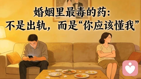 婚姻里最毒的药：不是出轨，而是“你应该懂我”