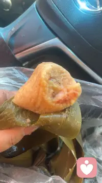 客户送的爱心粽子配图