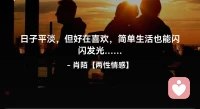 💐日子平淡，但好在喜欢，
      简单生活也能闪闪发光…配图
