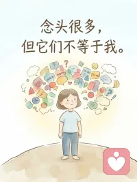 真正的觉察   并不是“做得更好”
而是意识开始看见自己在运作
它终止的是“认同”
愤怒来了  焦虑出现  羞愧在身体里扩散
如果没有觉察  它们会自动接管方向盘
你会跟着走  跟着反应  跟着后悔
但当意识能看到这一切正在发生——自动模式被打断
从“我就是这样”变成“哦，这是一个模式”
当模式被看见，它就不再那么牢固
       
很多人追求平静
但平静不是目标  清醒才是
清醒意味着：
念头很多   但不被卷走
情绪波动   但不被吞没
反应出现   但可以暂停
你不需要完美   你只需要看见配图