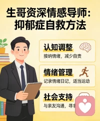 抑郁症并非简单的心情不好，而是一种需要正视的心理疾病，它会让人陷入情绪低谷、失去对生活的热情，甚至自我否定，但这绝非不可战胜的困境，走出抑郁症，需要科学的方法、坚定的勇气，更需要对自己多一份包容与耐心，一步步挣脱阴霾，重新拥抱生活。配图