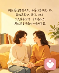 同性恋焦虑不是个人的心理问题，而是社会偏见与少数群体压力共同作用的结果，每一个同性恋者都值得被尊重、被接纳，都有权利摆脱焦虑、坦然生活，消除歧视、拥抱多元，不仅是对性少数群体的保护，更是社会文明与包容的体现，而对于身处焦虑中的群体而言，学会接纳自我、勇敢寻求帮助，终能打破内心的枷锁，在属于自己的生活里，收获平静与幸福。配图