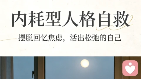 内耗型人格自救:摆脱回忆焦虑,活出松弛的自己