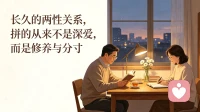 长久的两性关系，拼的从来不是深爱，而是修养与分寸