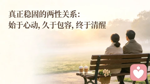 真正稳固的两性关系:始于心动,久于包容,终于清醒