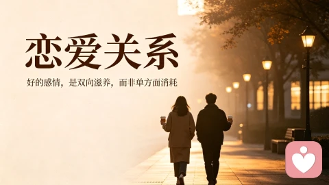 恋爱关系:好的感情,是双向滋养,而非单方面消耗