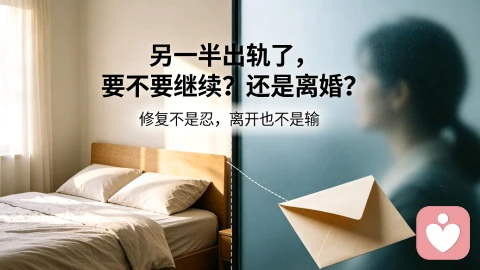 另一半出轨,到底该修复还是离婚(深度完整版)