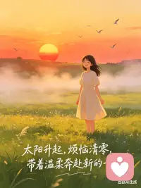 太阳升起，烦恼清零，带着温柔奔赴新的一天。配图