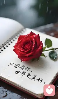 好看的风景千千万，心动的人寥寥无几。
自遇见你之后，世间所有温柔、浪漫、偏爱与例外，
我只想独独赠予你一人。配图