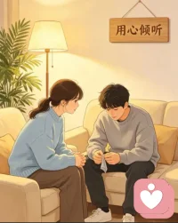情绪没有对错，难过，委屈，愤怒都是正常的，你可以尽情倾诉，只要你需要被倾听，我都在配图