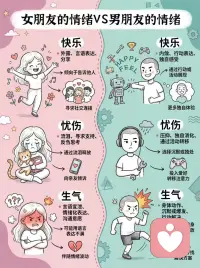 女生表达情绪，是在靠近你，男生沉默不说，不代表他没感觉😐
这就是情侣总对不上频道的原因，有时候，你以为你们的问题是性格不合，后来才发现，其实只是表达方式不同
女生表达情绪，是在暴露脆弱，是把心摊开，说：你愿意安慰我吗[叹气]

而男生表达情绪，更像是在收起情绪，因为他从小被教导——情绪是要被控制的[苦涩]配图