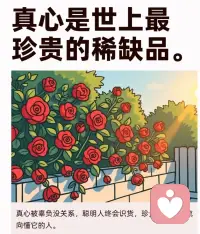真心价值连城

       那源于爱

         只是很多人不懂得 

             这是世界最高价值法则💓