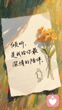 不管风雨多大，我愿意撑开倾听伞🌂，陪你在情绪的雨中，等待彩虹🌈出现。