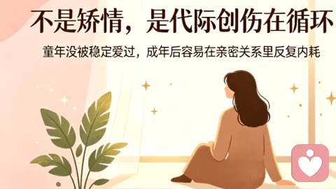 看似婚姻安稳、实则内心荒芜｜代际创伤困住一生的女生，都藏着这3个痛点💔