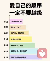 我们爱自己的顺序，可能反了，
爱自己有「顺序」，越级只会更内耗！