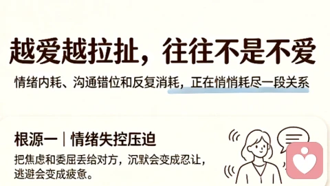 亲密关系崩盘真相|越爱越拉扯,都是情绪内耗亲手毁掉感情🔥