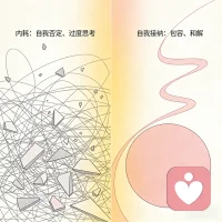 内耗从来都不是你的错，只是你太在乎、太想把每件事都做好了。
敏感不是缺陷，是你感知世界的天赋；那些辗转反侧的夜晚，都是你认真生活的证明。
不必逼自己完美，真实就已经足够珍贵。
偶尔的笨拙、脆弱、小脾气，都是你鲜活可爱的样子。
轻轻把手放在胸口，对自己说一句：辛苦了，你已经做得很好了。配图