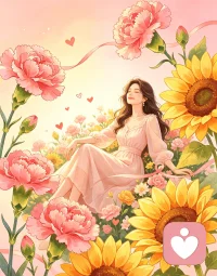 请相信，你值得世间万物所有的美好与偏爱，母亲节快乐呀～配图