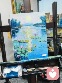 执起画笔，在色彩与笔触间慢慢沉淀，油画总能让浮躁的心渐渐安静，归于平和。