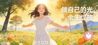 不必活在别人的期待里，你的人生从不需要他人定义。忠于本心，热烈生长，在往后的岁月里，活成最夺目灿烂的自己。配图