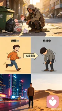 每日一点心理常识
必知心理学效应：第十一效应
乞丐效应：顺时莫张狂，逆时没绝望。

人生在世，酸甜苦辣，悲欢离合，逆境顺境都有可能经历，当这些经历发生的时候要用平常心去面对。
人生就是逆境与逆境的相伴舞台，没有人例外，这就要求人们在面对生活中逆境时要保持积极的心态，在面对一帆风顺的时候要保持镇静，不要让上帝煞费苦心的在你锋芒太露做事毛毛躁躁时，用坎坷和曲折提醒你，应该注意的节制懈怠，骄傲自满的情不要在命运之神用天上掉馅饼的好运垂青的事你时，却将拒之于千里之外，应该时时注意收敛自己的妄自增大和张狂。配图