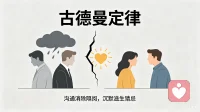 聆听比诉说更能赢得他人的信任  ，这就是古德曼定理

“善言能赢得听众，善听，才会赢得朋友〞

聆听是用眼睛注视对方，用心去聆听，聆听时全神贯注，适当的作出反应，让对方感到你在认真听，更能帮助你更有效理解对方说话意思，在倾听中，引导对方，向着自己设想事情发展。配图