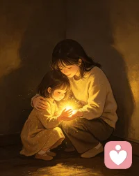 那个困在角落里的内在小孩，
一直在等你回头。
它蜷缩在阴影里，
期待你用觉知之光，
轻轻照亮它，
把它从过去的恐惧里，接出来。