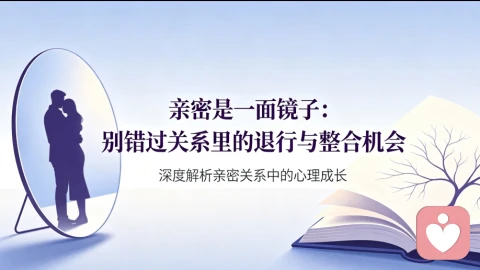 亲密是一面镜子：别错过关系里的退行与整合机会