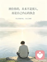 《自渡》中的一段话：
自愈：停止情绪内耗，和自己和解了
       在这个世界上，很多我们以为与别人有关的事，其实都与别人无关。我们苦苦挣扎，不过是因为自已内心的执念。
      请拥抱和接纳自己的一切，坦然地面对人生的悲喜，做个情绪成熟的人。