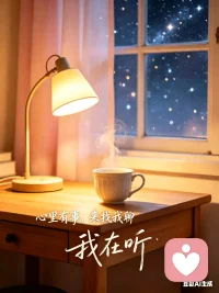 我是静听心事，刚入驻的倾听师。有生活阅历，学过心理学。
现在低价陪伴，等待我的第一位访客。
如果你有烦心事，或者只想说说话，可以来找我聊聊。我会用心陪伴与倾听。