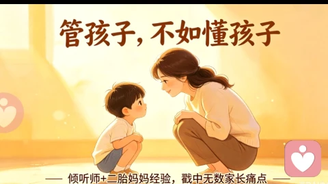 二胎倾听师感悟·读懂孩子才是最好管教