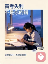 高考失利｜同辈落差想疏远好友，真的不是你小气！
看着好友的顺遂，一边真心为她开心，一边忍不住陷入自卑内耗，甚至想慢慢疏远关系。
请一定别自我内耗！这不是嫉妒小气，只是低谷里最本能的自我保护。
面对好友无心的直白话语，真的会反复戳碎失利后的自尊心。配图